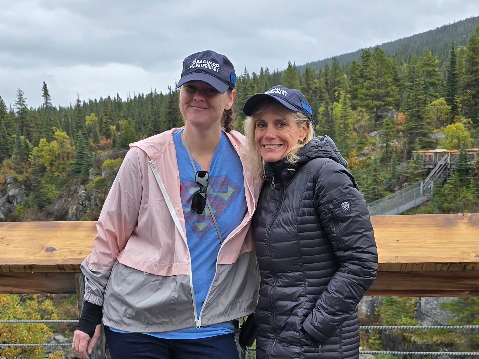 Saguaro Merch at Yukon Suspension Bridge in Canada