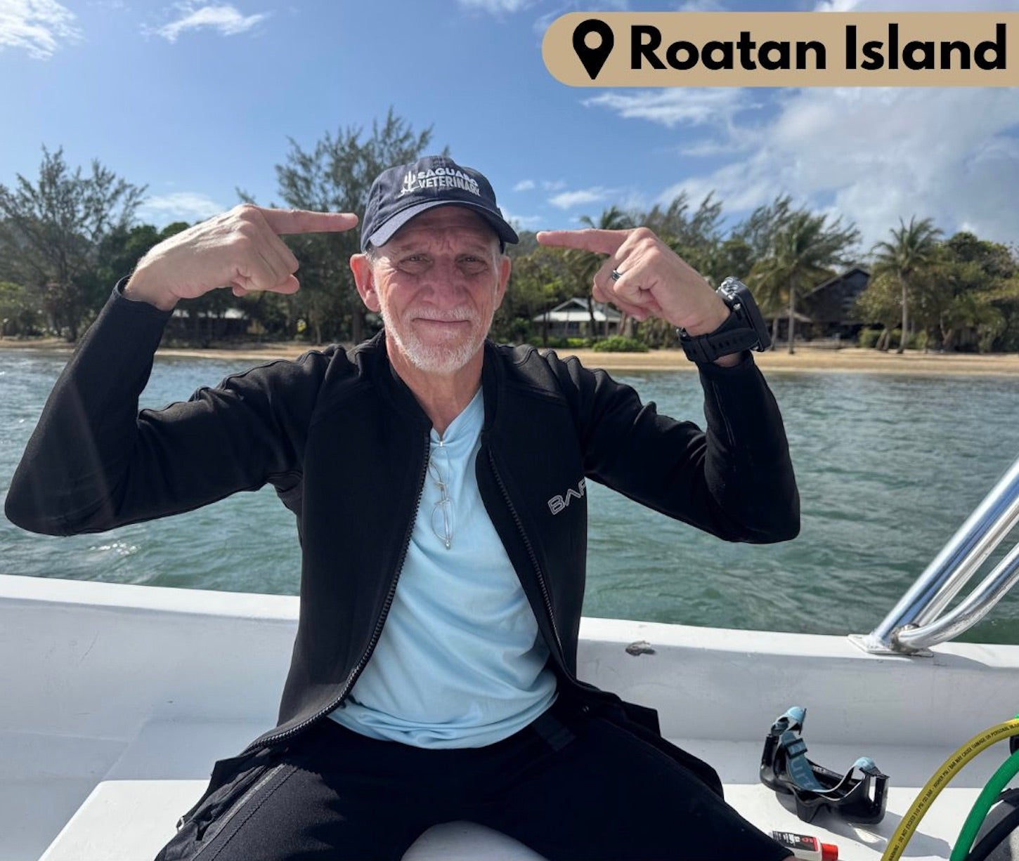 Roatan Island Boat Saguaro Merch
